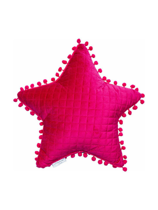 Palamaiki Crib Pillow Decorative Star Fuchsia 3...