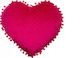 Palamaiki Διακοσμητικό Μαξιλάρι Κούνιας "Heart" Φούξια 38x40cm