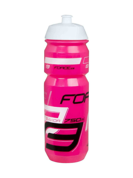 Force Savior Πλαστικό Παγούρι Ποδηλάτου 750ml Ροζ