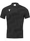 Thavil Polo Short Sleeve Athletic Blouse Black