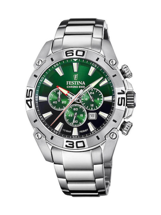 Festina Ανδρικό Ρολόι 46mm Χρονογράφος Μπαταρία...