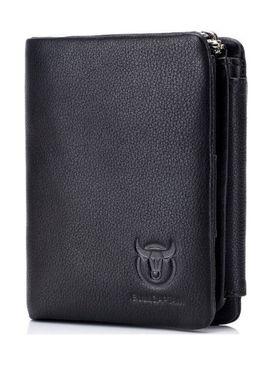 Bull Captain QB-02 Men's Leather Wallet Black B...