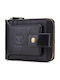 Bull Captain QB-231 Men's Leather Wallet with RFID Black QB231