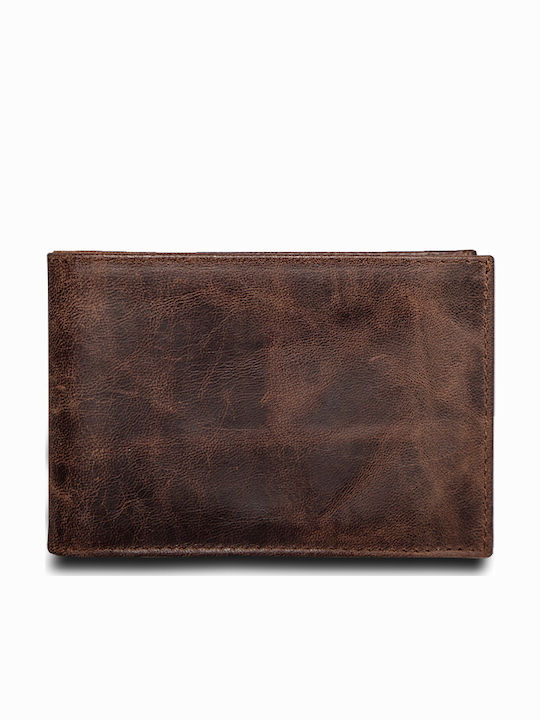 Leather Men's Wallet Classic Brown