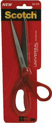 Scotch Universal Scissors 20cm with Metallic Blade Red