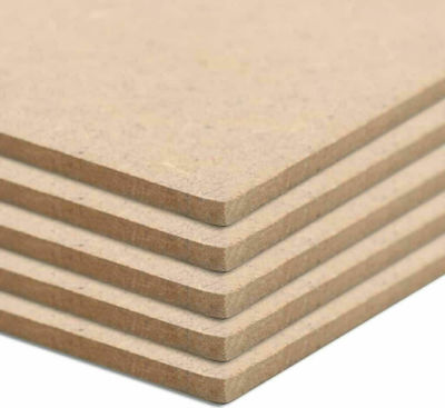 vidaXL Φύλλα MDF Τετράγωνα 60x60cm 2.5mm 20τμχ
