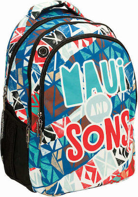 Maui & Sons Maui Batik School Bag Backpack Elementary, Elementary Multicolored 30lt