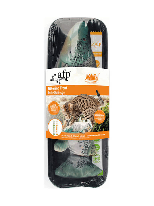 All For Paws Instincts Fish Trout Αυτόματο Παιχνίδι Γάτας Ποντίκι Διαδραστικό