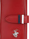 Beverly Hills Polo Club Key Holder Leather Red