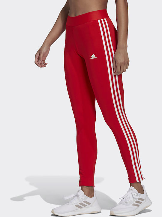 Adidas Γυναικείο Μακρύ Κολάν Ψηλόμεσο Vivid Red