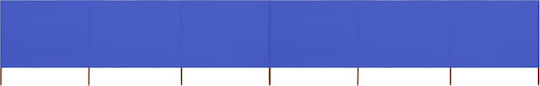 vidaXL Fabric Fence Panel in Blue Color 80cm x 8.0m
