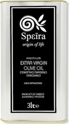 Speira Natural Products Extra Virgin Olive Oil Κορωνέικης Ποικιλίας 3lt in a Metallic Container