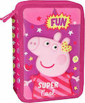 Diakakis 3D Peppa Pig Pencil Case Full with 2 Compartments Pink