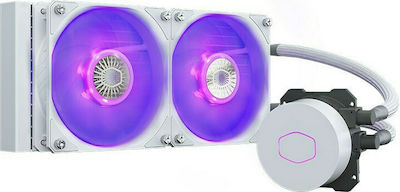 CoolerMaster Masterliquid ML240L V2 RGB CPU Water Cooling Dual Fan 120mm for Socket AM4/AM5/1200/115x White
