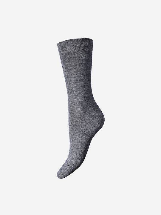 Walk Damen Einfarbige Socken Gray 1Pack