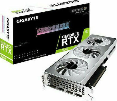 Gigabyte GeForce RTX 3060 12GB GDDR6 Vision OC (rev. 2.0) Κάρτα Γραφικών PCI-E x16 4.0 με 2 HDMI και 2 DisplayPort