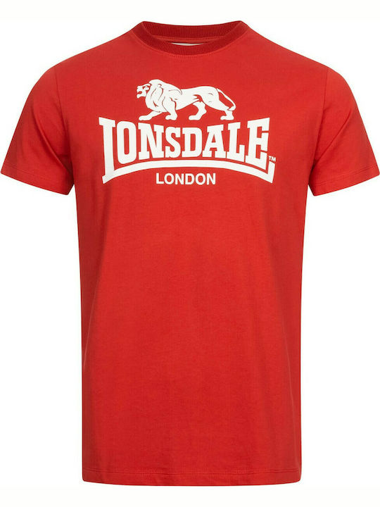 Lonsdale London St Erney Men's T-Shirt with Logo Red