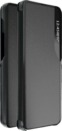 Ancus Smart Flip Book Δερματίνης Μαύρο (Redmi Note 9T)