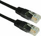 Anga U/UTP Cat.6e (High Speed) Καλώδιο Δικτύου Ethernet 0.5m Μαύρο