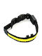 Dog Collar Nylon in Yellow color Collar with Lighting 34-44cm Black