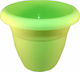 Micplast Γλάστρα No77 Λαχανί Flower Pot 19x16cm in Green Color 02.01.1363