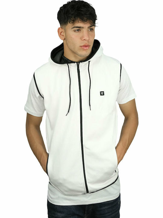 Men's Sweatshirt with White Hood