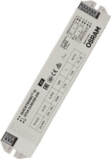 Osram Quicktronic VS20 Transformer for Lighting Fixtures Electronic Ballast 2x36W QT-Fit8 254358