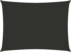 vidaXL Rectangular Umbrela Sail Gri Cu cerc & c...