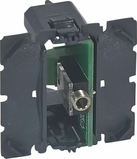 Legrand Celiane Socket Mechanism Audio/Video Jack 3.5 in Black color 067318