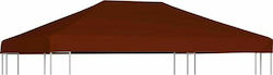 vidaXL Gazebo Cover 310gr/m² Brown with PVC Coa...