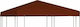 vidaXL Square Cover for Kiosk Brown with PVC Co...