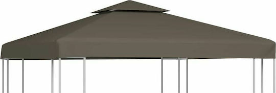 vidaXL Pavillonabdeckung Braun mit PVC-Beschichtung 3x3m