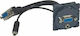 Legrand Celiane Audio & Video VGA Socket Mechanism Black HD15 & Jack Προκαλωδιωμένη 067376