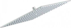 Ideal Standard Metallic Square Showerhead Silver 40.3x40.3cm Idealrain