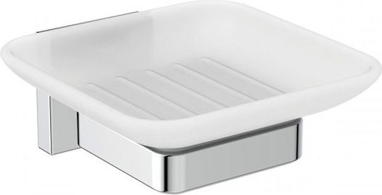 Ideal Standard Iom Square Σαπουνοθήκη Επιτοίχια Inox Ασημί