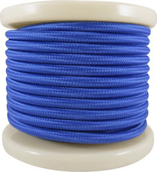 Elvhx Textile Υφασμάτινο Καλώδιο 2x0.75mm² 10m σε Μπλε Χρώμα EL330018