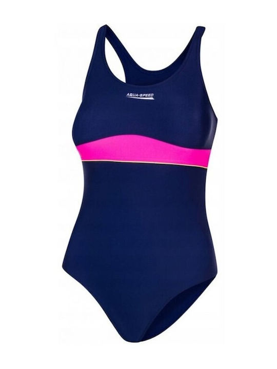 Aquaspeed Emily Kids Swimwear One-Piece Navy Blue