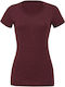 Russell Europe HD R-165F-0 Women's T-shirt Burgundy