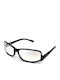 Vogue Unisex Sunglasses with Black Plastic Frame and Transparent Mirror Lens VO2283S W446