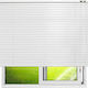 Στόρι Αλουμινίου Βενέτικο Τυποποιημένης Διάστασης με Λάμα 25mm και Διάσταση 120x140cm Λευκό της Frans Interior Design