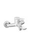 Ferro Stratos Mischung Bade- / Duscharmatur Badewanne Silber