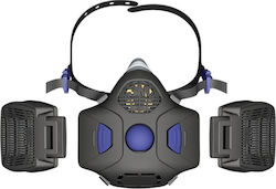 3M Safety Mask Half Face with Replaceable Filters Secure Click HF-800SD