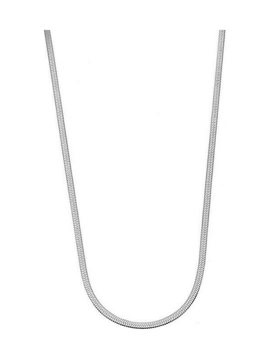 Senza Chain Neck Snake made of Steel Thin Thickness 4mm and Length 42cm