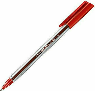 Staedtler Στυλό Ballpoint με Κόκκινο Mελάνι Stick 432 Medium