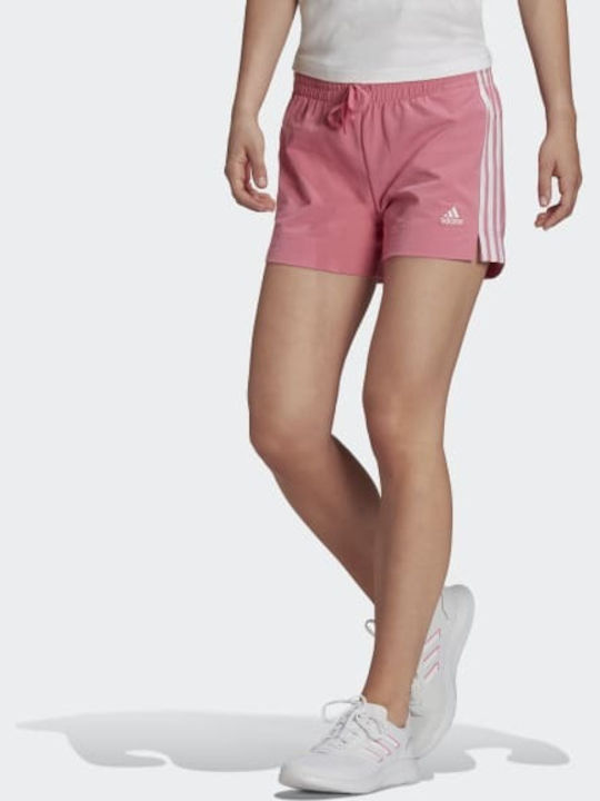 Adidas Essentials Slim Αθλητικό Γυναικείο Σορτς Ροζ