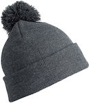 Result Knitted Beanie Cap Gray