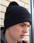 Result Knitted Beanie Cap Black