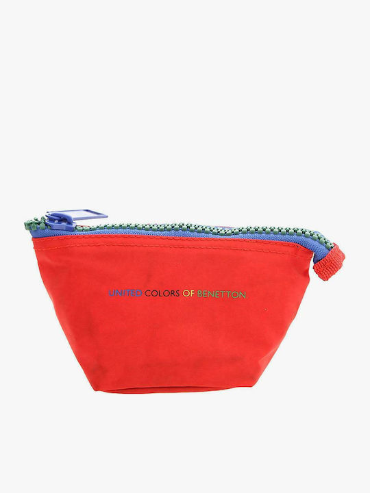 Benetton Portofel pentru copii cu buzunar pentru monede cu fermoar Roșu Benetton Portofel pentru copii cu buzunar pentru monede cu fermoar Roșu