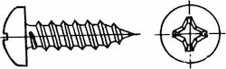 Lalizas Schraube des Bootes Kreuzschlitzschraube 3,5x13mm Edelstahl 316 DIN 7981/ ISO 7049