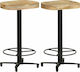 Stool Bar Wooden Mango 2pcs 40x40x66cm